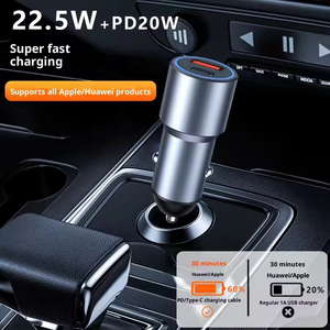 Nouveau chargeur de voiture, tête de charge super rapide, chargeur de voiture en alliage, PD20W, charge rapide, chargeur de téléphone portable, accessoires automobiles - Product Image 5