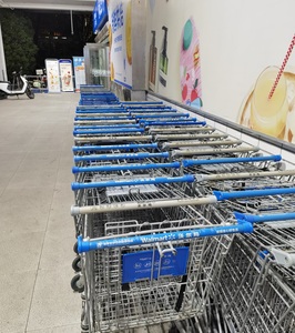 Carritos de Supermercado Ivanic WG-ST11 60L, Carrito de Compras Plegable de Acero con Acabado Galvanizado, Ruedas de 5 Pulgadas, Personalizable y Portátil - Product Image 6