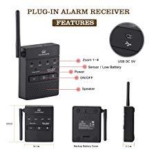 สัญญาณเตือนภัยไร้สายพลังงานแสงอาทิตย์สำหรับทางเข้าบ้าน เสียงไซเรนเตือนภัย ตรวจจับความเคลื่อนไหวของมนุษย์ เสียงดัง ใช้ภายนอกอาคาร กันน้ำ เซ็นเซอร์ตรวจจับความเคลื่อนไหว - Product Image 5