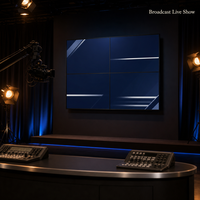 Écran de mur vidéo LCD IPS 49 pouces avec cadre de 1,8 mm pour l'épissure d'écrans, luminosité 2.1 700 cd/m² pour studio TV et diffusion en direct