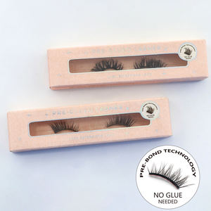 شريط لاصق كامل الرموش بالجملة رقيق قبل لصقها نصف شريط رموش اصطناعية لا الغراء اللازمة المورد رموش ذاتية اللصق - Product Image 3