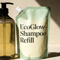 Pochette de recharge écologique avec bec verseur, logo personnalisé, emballage liquide haute barrière pour shampoing, après-shampoing, savon liquide pour les mains, liquide nettoyant