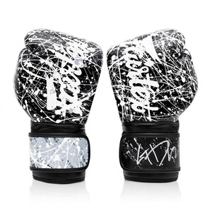 ถุงมือชกมวย FAIRTEX สีขาว ดำ เทา พิมพ์ลายดิจิตอล กันน้ำ ระบายความชื้น แบบเต็มนิ้ว ติดแถบเวลโคร ขายดี - Product Image 2