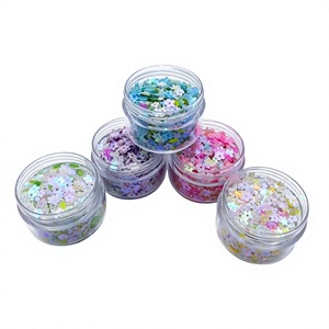 Glitter Liquido a Forma di Fiore, Fiocchi Irregolari in PET per Nail Art, Decorazioni Fai-da-Te e Artigianato - Product Image 1