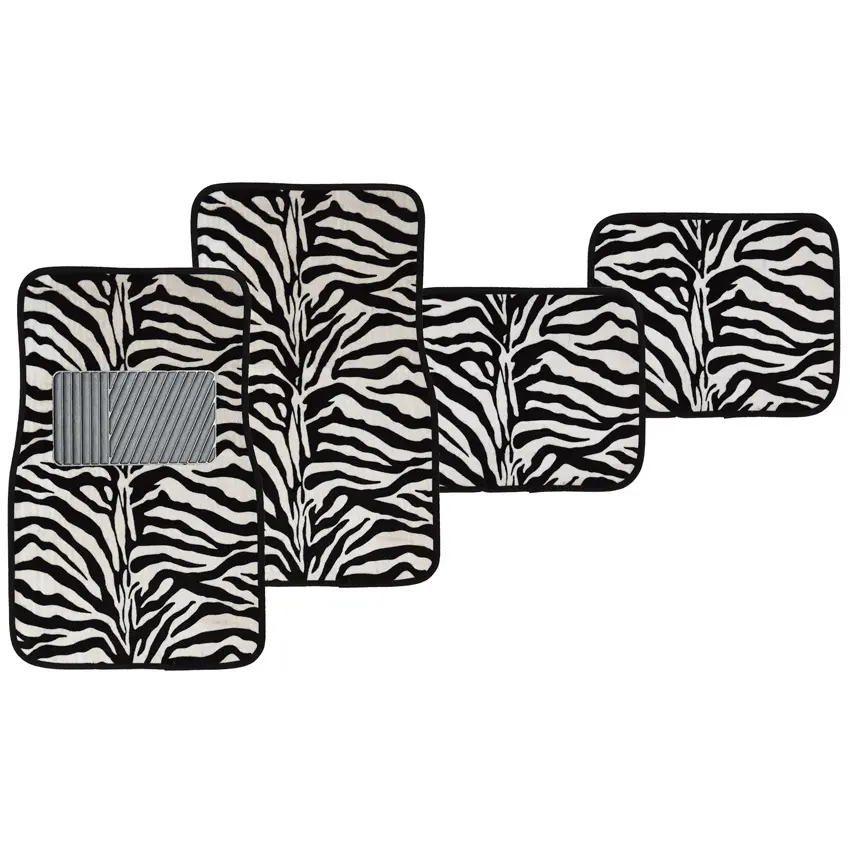 Hochwertiger universeller Leoparddruck-Steppteppich Autoteppichmatte Fersepad