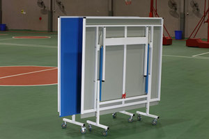 Mesa de tenis de mesa para exteriores, mesa de <span class=keywords><strong>ping</strong></span> <span class=keywords><strong>pong</strong></span> doble <span class=keywords><strong>plegable</strong></span> para exteriores, mesa de tenis de mesa para exteriores de tamaño estándar, - Product Image 6