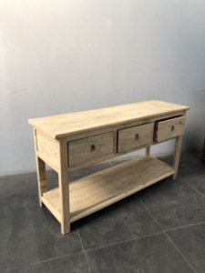 Ngăn Kéo Cổ Trung Quốc Bàn Gỗ Du Mộc Mạc Cũ - Product Image 4