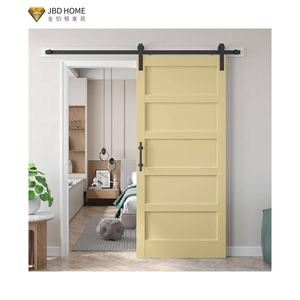 Kit de porte coulissante en bois massif imperméable de style rustique et moderne pour une utilisation intérieure dans la <span class=keywords><strong>cuisine</strong></span>, le garde-manger, la salle de bain, le salon - Product Image 5