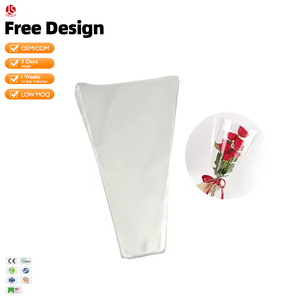 Trong suốt OPP nhựa Hoa bó tay áo Giấy bóng kính gói túi cho quà tặng cho in ấn mua sắm ngành công nghiệp - Product Image 1