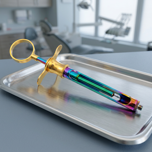 Seringue chirurgicale vétérinaire Odontomed 2011, modèle ODM, acier inoxydable allemand, réutilisable, design ergonomique, certifié CE ISO - Product Image 2