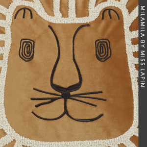 Bambini Camera Da Letto Piazza Cuscino di Tiro Della Copertura 18x18 Testa di Leone di Disegno Divertente Cuscino di Velluto Copre Decorativo - Product Image 2