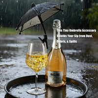 Mini parapluie bouteille de vin imperméable personnalisable-Parapluie décoratif créatif parfait pour la plage