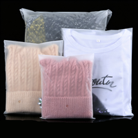Sacs en polyéthylène transparents autocollants personnalisés avec logo d'usine, sacs en plastique pour vêtements, emballage de vêtements avec avertissement de suffocation