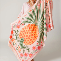 Hot Sale Luxury Wholesale Hawaiian Style Bathroom Beach Towel All Seasons Absorbent100% Cotton Custom Printed Beach Towels