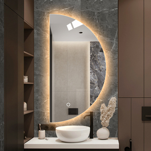 <span class=keywords><strong>Specchio</strong></span> da Parete Decorativo Mezzaluna di Design Moderno per Arredo Casa, Bagno, Ingresso e Soggiorno - Product Image 2