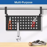 Mise à niveau du panneau organisateur de câbles de gestion des câbles sous le bureau, support de câbles avec pince pour la gestion des fils de bureau sans perceuse