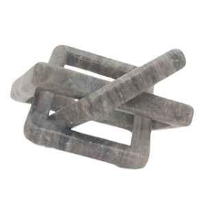Scultura Moderna in Marmo con Nodo Geometrico, Ornamento Decorativo in Pietra per Tavolino da Caffè, Mensola, Soggiorno - Product Image 2