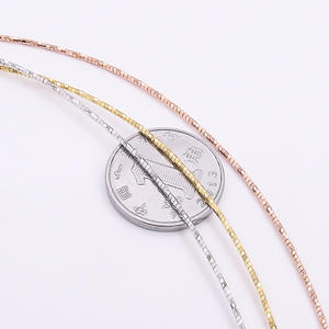 قلادة ذات سلك من الفضة عيار 925, قلادة من الفضة الإسترلينية على النمط الايطالي - Product Image 4