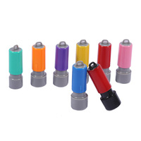 Matériau de la coque du joint atomique, vente d'usine porte-clés coloré jouet flash caoutchouc 10mm HA09 tampon auto-encreur