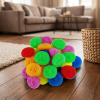 GRAND FLOURISH 30 pièces 8g PP Tampons à récurer en nylon coloré, tampons à récurer en poly-maille, tampons à récurer non abrasifs