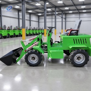 Hocheffizienter 4x4 Elektrischer Radlader Selbstladender Mini-Frontlader 1 Tonne Batteriebetriebener Kleiner Hoflader CE EPA Euro V - Product Image 1