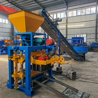 Machine de fabrication de blocs semi-automatique à haute vibration QT4-40, machine à fabriquer des briques creuses en ciment et sable, équipement d'usine de briques