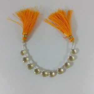 3mm 5mm Natural miel cuarzo piedra facetada corazón Briolette piedras preciosas hebras mejor precio de fábrica en línea India proveedor a granel - Product Image 1