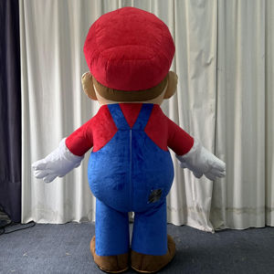 Costume de mascotte gonflable de dessin animé <span class=keywords><strong>Mario</strong></span> Cosplay combinaison Cosplay Costume pour la fête d'Halloween et les événements avec batterie - Product Image 5
