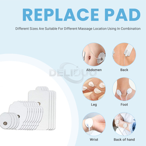 OEM/ODM Ems elettroterapia elettroelettrocuscinetti riutilizzabili in gomma a scatto decine tamponi autoadesivi riutilizzabili patch unità elettrodi - Product Image 2
