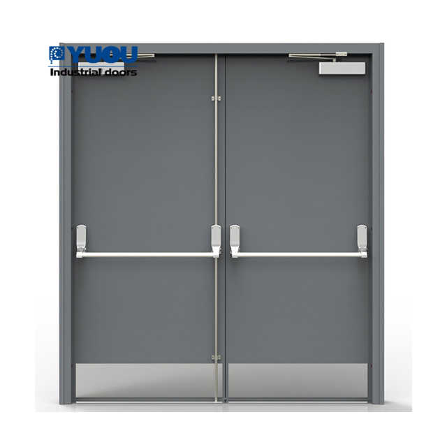 Galvanized Steel Hollow Metal Door Fire Resistant Door Fire Rated Steel ...