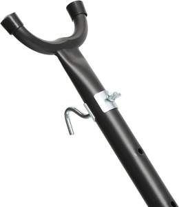 550LBS वजन क्षमता स्टील झूला स्टैंड एडजस्टेबल हुक 8 से 10.5 फीट लंबे 2 व्यक्ति स्थान बचाने वाले पोर्टेबल झूला में फिट बैठता है - Product Image 3