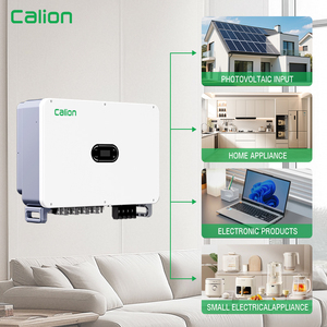 พร้อมส่ง Calion 50KW 60KW 70KW ระบบโซลาร์เซลล์แบบเชื่อมต่อกับระบบไฟฟ้าสาธารณะ  จ่ายไฟ AC เดี่ยว ความถี่ 60Hz ประสิทธิภาพ 98.8% รับประกัน 5-10 ปี - Product Image 1