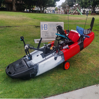 RY Roto HDPE assis sur le dessus Kayak de pêche à pédale modulaire détachable moulé à 2 sections directement de l'usine