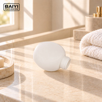 Bouteille de savon liquide ronde de 200 ml avec pompe, distributeur blanc, bouteilles en plastique PE mat, emballage personnalisé, impression sur soie, MOQ 10000