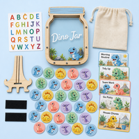 Tableau de comportement magnétique pour enfants avec pot de récompenses - Système de 25 jetons pour la maison et la salle de classe - Renforcement positif sur le réfrigérateur ou la table