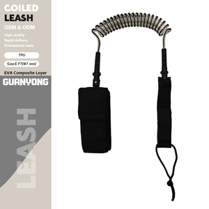 Leash Eva per Tavola da Surf con Connessione Girevole, Leash per Piede, Leash a Spirale per Stand Up Paddle (SUP) e Accessorio per Attività Acquatiche Fluviali - Product Image 1