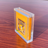 Étui de présentation unique en acrylique pour cartouche de jeu Game Boy, rotatif, détachable, portable, rétro et recyclable