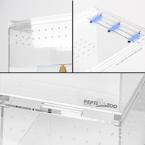 Terrario Acrílico Pequeño REPTIZOO de 10.5x8.5x6.5cm, Recinto para Invertebrados como Arañas Saltadoras, Tarántulas, Mantis y Isópodos - Product Image 6