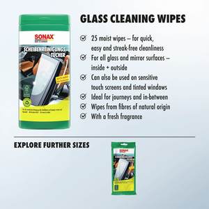 Top Quality <b>Car</b> <b>Window</b> Glass Cleaning Wipes Box 25 Pieces Pre-Moistened For Streak-Free <b>Windows</b> And Mirrors - Product Image 2