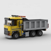 Camión Volquete Personalizado, Mini Modelo de Ladrillos, Bloques de Construcción de Plástico, Escala 1:12, Temática de Autos, OEM, ODM, Regalo Promocional, Juguete de Construcción DIY