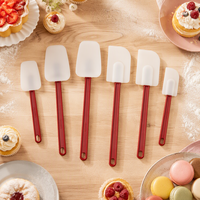 Set Spatula Silikon untuk Memanggang, Pengoles Krim, Pengikis Kue, Aplikator Selai, Tahan Air, Aman untuk Makanan, Aman untuk Mesin Cuci Piring