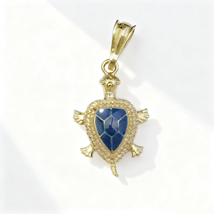 Toptan takı bakır 14k kadınlar sevimli moda klasik zirkon yağ damlası mavi yeşil siyah kaplumbağa kolye Colgante Tortuga sahil - Product Image 1