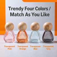 Flacon roll-on en verre coloré de 14 ml avec bouchon en bois, pour huiles essentielles, parfums, soins de la peau, sérum, rechargeable, bouchon à vis, logo personnalisé, ODM
