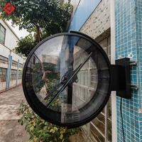 Proyector de Ventilador Holográfico 3D de 50 cm, Equipo de Visualización Publicitaria Holográfica de Alta Definición para Montaje en Pared de Tiendas Minoristas