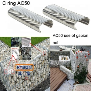 Clips <span class=keywords><strong>de</strong></span> Gabion d'anneaux <span class=keywords><strong>de</strong></span> porc galvanisés C45 <span class=keywords><strong>de</strong></span> calibre lourd <span class=keywords><strong>de</strong></span> 11GA <span class=keywords><strong>pour</strong></span> le mur <span class=keywords><strong>de</strong></span> soutènement <span class=keywords><strong>de</strong></span> jardin <span class=keywords><strong>de</strong></span> Gabion - Product Image 2