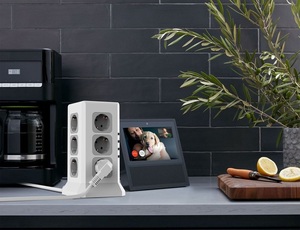 New Design Cube Power Strip Socket 12 EU Outlets 3 <b>USB</b> Ports Type-c Socket Overload <b>Plug</b> Standard CN 16A - Product Image 5