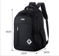 Tas Ransel Mahasiswa Unisex Logo Custom Kapasitas Besar Anti Air dengan USB Anti Maling 20-36L Oxford
