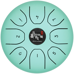 Tambor Metálico en Clave C, 8 Notas, 5.5 Pulgadas, <span class=keywords><strong>Instrumento</strong></span> <span class=keywords><strong>de</strong></span> Percusión, Tambor <span class=keywords><strong>de</strong></span> Lengüeta <span class=keywords><strong>de</strong></span> Acero Colorido para Niños (Cian Claro) - Product Image 4