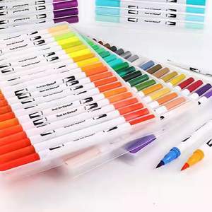 Rotulador de doble punta para acuarela, juego de pincel de dibujo con delineador fino de 12/24/36/48/60/80/100/120 colores - Product Image 4
