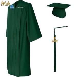 Robe et casquette de remise des diplômes en polyester mat des lycéens pour la cérémonie de remise des diplômes des étudiants - Product Image 3